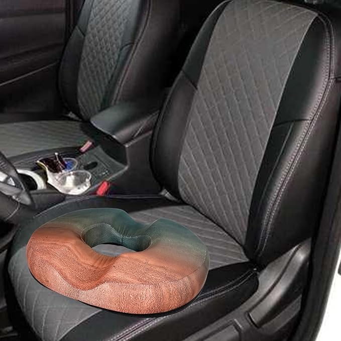 Donut Pillow for Hemorrhoids Seat Cushion for Tailbone Pain Relief - Home Office Chair Cushion for Long Sitting Work - Memory Foam Car Seat Cushions for Driving Butt Pain Pressure