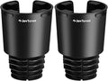 JOYTUTUS 2 Pack Car Cup Holder Expander with Offset Base, Fit for YETI, Hydro Flask, Cup Holder Expander for Car Hold 18-40 oz Bottles and Mugs, Other Bottles in 3.4"-3.8"