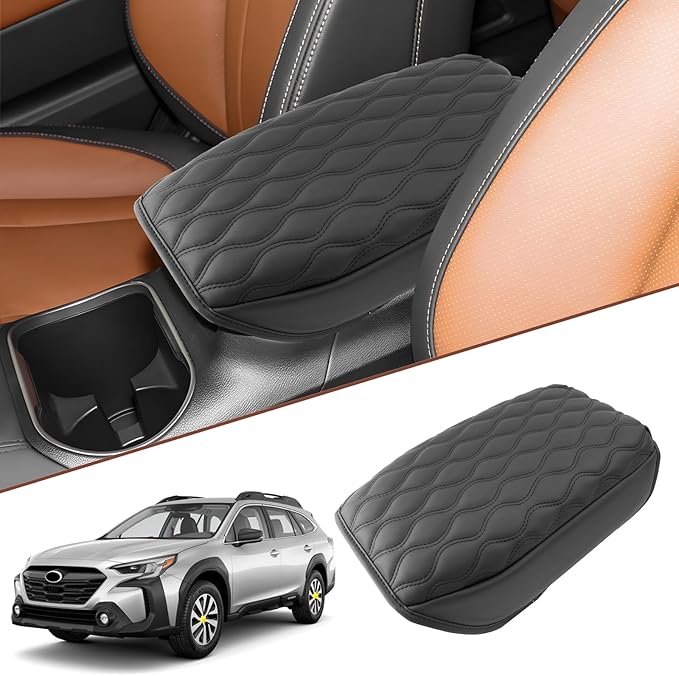 SKTU for 2025 Subaru Outback Accessories Center Console Cover for 2020-2025 Subaru Outback/Legacy Armrest Cover Outback Wilderness Armrest Pad Subaru Outback 2025 Accessories Center Console Cushion