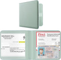 CoBak Car Registration and Insurance Holder - Vehicle Glove Box Car Organizer, Auto Truck Comparment Accessories Case for Essential Document, Driver License, Cards