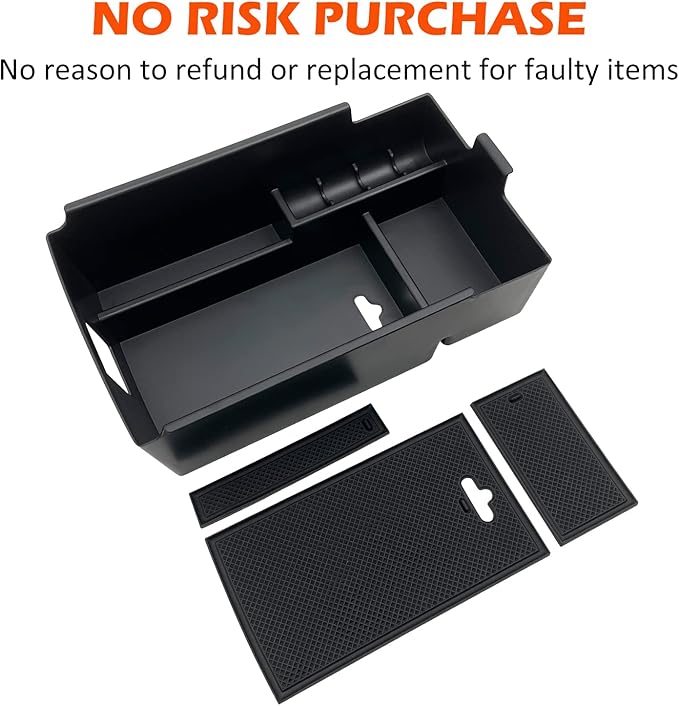 JOJOMARK Compatible with Chevy Equinox 2024 2023 2022 2021 2020 2019 2018 Center Console Tray Organizer, Armrest Secondary Storage Box (Console Organizer)