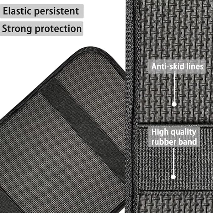 Grey Purple Car Center Console Cover, Universal Car Armrest Cover, Neoprene Auto Arm Rest Cushion Pads, Center Console Armrest Protector, Fit for Most Vehicle
