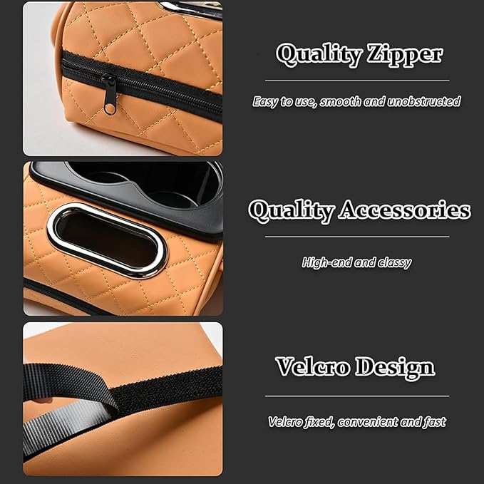 Car Armrest Pad for Nissan Altima 2013-2018, PU Leather 5-in-1 Armrest Storage Box Center Console Cover Armrest Cushion Arm Rest Cushion Pads with Cup Holders and Tissue Box, C/Gray