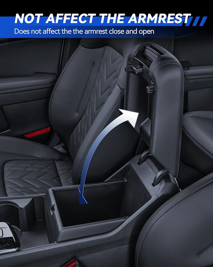 Armrest Cover for 2023 2024 2025 2026 Kia Sportage (LX/EX/X-Line/SX/SX Prestige/X-Pro/X-Pro Prestige) Accessories Center Console Middle Lid Pad Protector for Car Elbow Rest