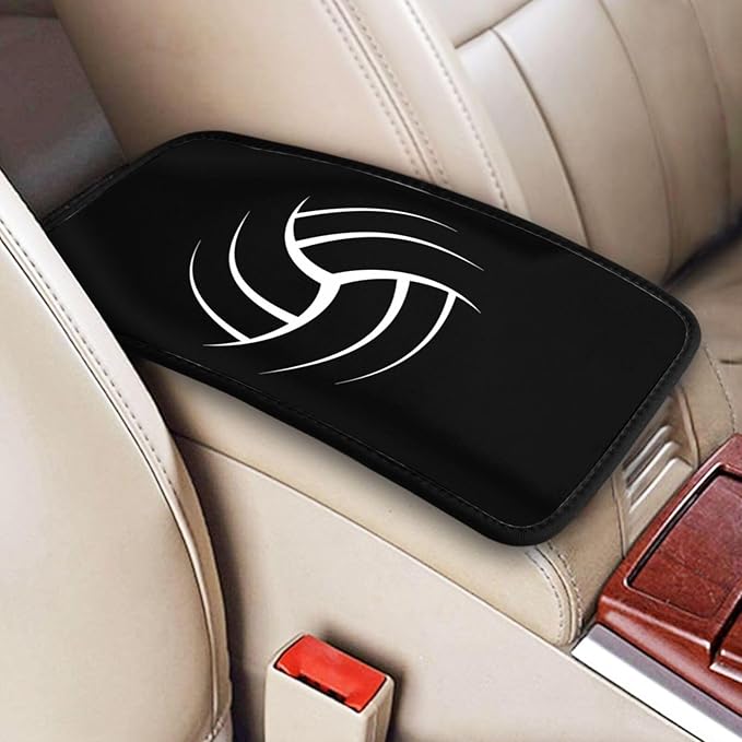 Volleyball Car Center Console Cushion Pad Auto Center Console Cover Car Handrail Box Cushion Waterproof Car Armrest Seat Box Cover for Car Truck Rv SUV and Many Vehicles