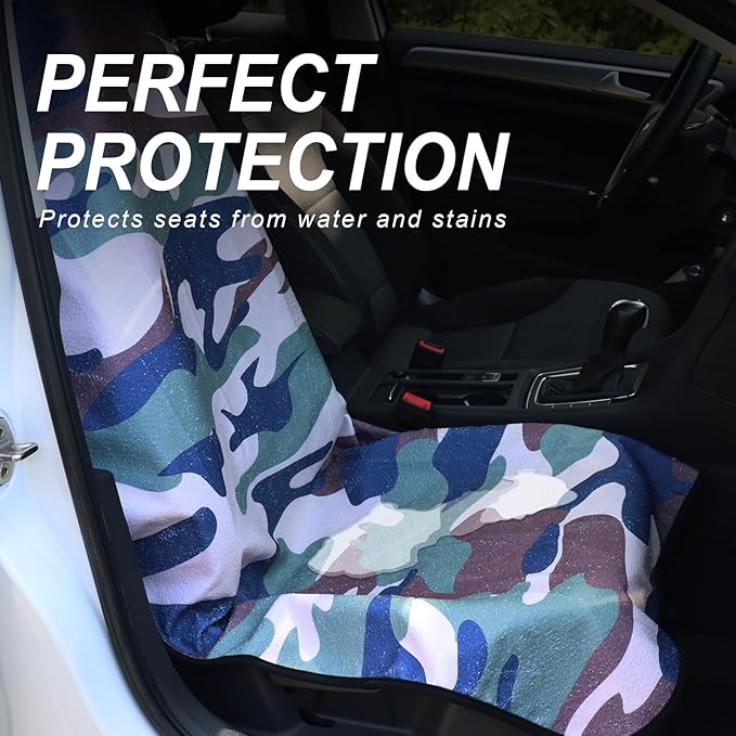 nbnhxnff Car Seat Cover (Camouflage, 1pcs Front Seat)