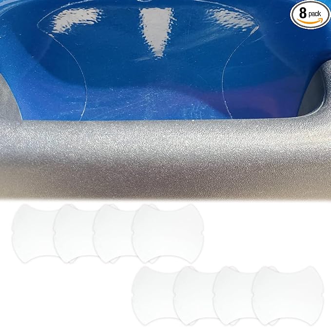 Clear Car Door Handle Cup Protector, Car Door Handle Scratches Protective Films, Waterproof Auto Transparent Paint Bumper Trim Guard Cup Stickers Universal for Most Cars(8PCS)
