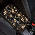 Hummingbird Floral Print Universal Center Console Cover Armrest Cover for Car SUV,Fashion Car Arm Rest Cover Pad for Women