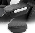 CDEFG for Chevrolet Trax 2024-2025 2026 Center Console Cover Armrest Box Cover for Chevy Trax (LS, 1RS, LT, 2RS, ACTIV) Accessories Arm Rest Protector Leather Checkered Padded Side Pocket
