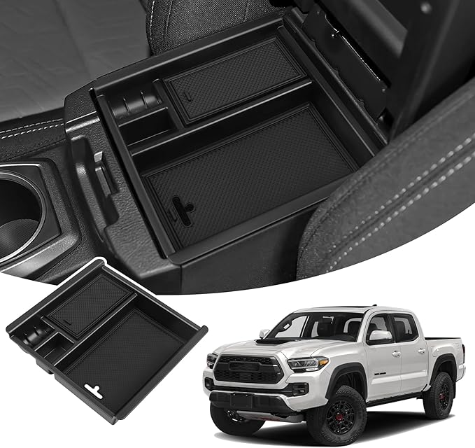 YOJOJOCO Center Console Organizer Compatible with Toyota 2016-2023 Tacoma Accessories Storage Box Organizer Tray