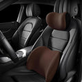 Car Lumbar Support Pillow Neck Pillow Set for Tesla Model 3 2017 2018 2019 2020 2021 2022 2023,Softness Cushion Neck Back Pain Relief Seat Accessories,Brown