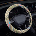 Boho Steering Wheel Cover, Steering Wheel Cover Women, 15 inch Hippie Style Protector Covers, Universal Ethnic Flax Cloth Car Accessories Universal for SUV Van Truck (Hippie-G)