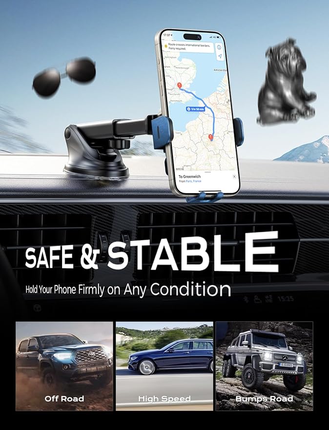 Wireless Car Charger, CHGeek 15W Qi Fast Auto Clamping Car Charger Phone Mount Windshield Air Vent Phone Holder for iPhone 14 13 12 Mini Pro Max 11 Xs, Samsung Galaxy S22+ S21 S10+ Note 20