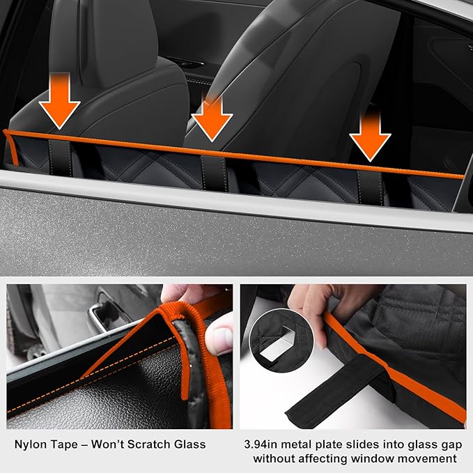 Surfcabin Door Protector From Dog Scratching– 20% Larger Designed for 𝐒𝐞𝐝𝐚𝐧𝐬, 𝐅𝐚𝐦𝐢𝐥𝐲 𝐂𝐚𝐫𝐬 𝐚𝐧𝐝 𝐒𝐦𝐚𝐥𝐥 𝐒𝐔𝐕𝐬, 2 Packs [Left + Right] Thickened Waterproof Dog Car Door Protector