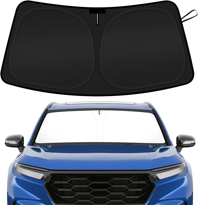 SHINHOME Windshield Sun Shade for 2023 2024 2025 2026 Honda CRV SUV, LX, EX, EXL, Sport, Sport-L,Touring Hybrid, Front Window Sun Visor Blocks UV Rays Foldable CR-V Accessories