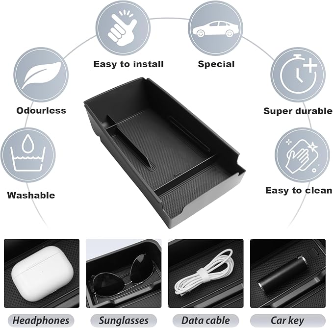 SKTU for 2025 2026 Kia K5 Accessories Center Console Organizer 2025 2026 K5 Console Tray for 2025 2026 Kia K5 (LXS/GT-Line/GT/EX) Console Organizer Kia K5 2025 2026 Accessories with Coin Holder