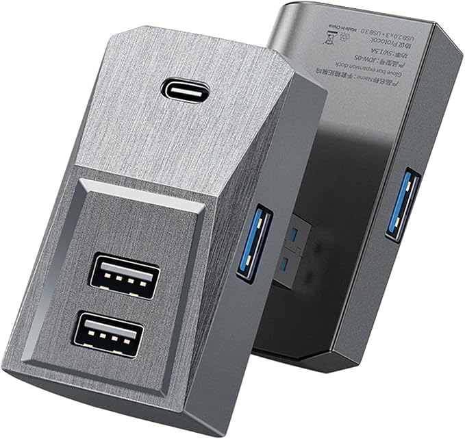 Fast Charging for Car USB Hub Fit Center Console Adapter Glove Box Flocking Charging Station