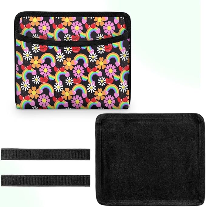 Cute Daisy Car Side Pocket Organizer Universal Car Seat Side Pocket Pouch Auto Console Door Organizer Bag Holder for Phone Sunglasses Keys Multifunction for Most Cars SUV