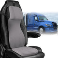Car Seat Cushion & Back for Most Semi Truck Models, Compatible with Freightliner Volvo Kenworth Peterbilt, Driver Seat Cover for Semi Truck, Gray