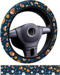 Car Steering Wheel Cover, Universal 15 Inch Neoprene Non-Slip Steering Wheel Covers, Funny Car Accessories for Women Men Fit Auto, Suvs, Truck Cute Blue Sport Balls