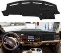 Yiz Dashboard Cover Dash Cover Mat Pad Carpet Custom Fit for Ford F250 F350 F450 Super Duty 1999 2000 2001 2002 2003 2004 / Ford Excursion 2000-2005 (Black) Y72