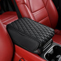 Car Center Console Cushion Pad for Kia EV9/EV9 GT-Line 2023-2025, Leather Armrest Box Pad Armrest Cover Arm Rest Cover Pad with 2 Storage Bags Waterproof for Most Vehicles Vehicles SUVs