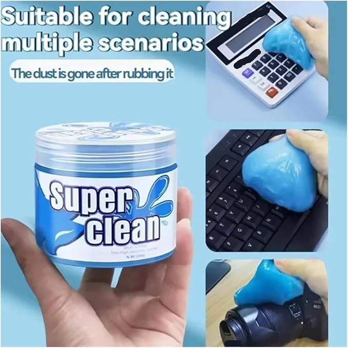 Car Cleaning Gel - Reusable Remover for Interior, Air Vents, Keyboards & Notebooks - Magic Mud Detail Tool(CJN-1PCS)