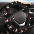 Hippie Skeleton Steering Wheel Cover Women, Comfortable Elastic Steering Car Wheel Cover Fit 15 inches Universal Accessories Suvs Trucks Decor