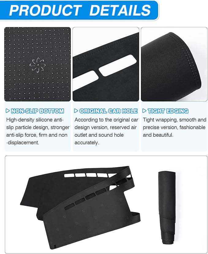 CARTIST Dash Cover Compatible with Ford F-150 F150 Pickup 2009-2014 Accessories Dashboard Cover Mat Non-Slip Pad Carpet Sunshield Protector (with Light Sensor)