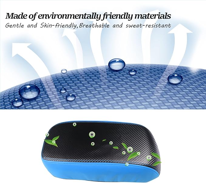 SKTU for 2022 2023 2024 2025 2026 Ford Maverick Armrest Cover 2022-2026 Maverick Center Console Cover Maverick Armrest Pad 2023 2024 2025 2026 Maverick Accessories Center Console Cushion (Blue Line)