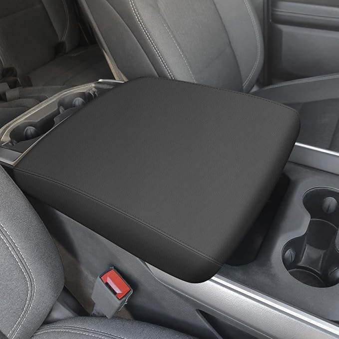 AOMSAZTO Bucket Seat Console Covers for 2019 2020 2021 2022 2023 Dodge Ram 1500 Middle Leatehr Armrest Cover