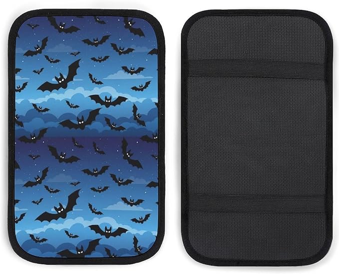 PPIKTC Universal Car Armrest Cover Bat, Soft Comfort Cushion for Auto Center Console, Handrail Box Mat, Fit for Most Cars