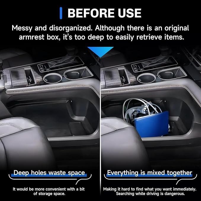 SXCY for 2025 2026 Toyota Sienna Center Console Organizer for 2025 2026 Toyota Sienna Accessories Silicone Under Console Cupholder Tray for 2021-2026 Sienna Under Console Storage[Not for Cool Box]
