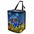 Butterfly Hanging Car Trash Bin Butterfly Car Interior Storage Accessories Portable Leak-Poof Vehicle Garbage Cans Mini Car Trash Cans for Front Back Seat Blue Butterfly