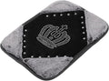 Car Armrest Cushion Pad Non-slip 12.20"x9.06" Seat Box Cover Protector Flannel Gray,Black Center Console Lid