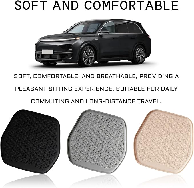 Car Seat Cover Cushion, Seat Protector Pad, Gel Chair Cushion for Front & Back Seats, Universal Non-Slip Breathable Comfortable Chair Covers for Cars SUVs Trucks Office Wheelchair (Pink)