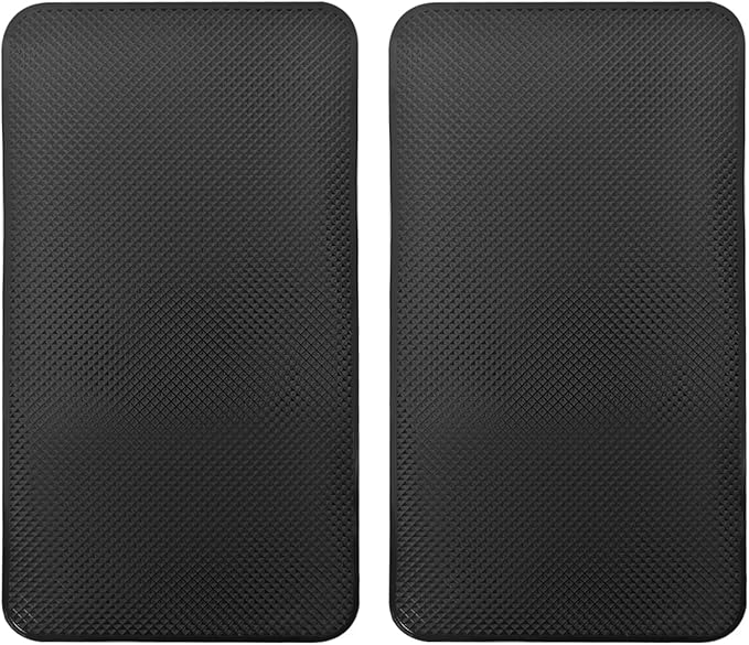 hill froeistung 2pack Sticky Anti-Slip mat, Non-Slip Rubber mat, Universal Non-Slip car Dashboard Sticky mat for Mobile Phones Sunglasses Keys fits with Cargo Liners(Black/Grid Pattern27*15cm)