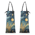 ALAZA Hanging Car Trash Bags Garbage Bag Trash Can for Back Seat Small Galaxy Mistery 17 Washable Storage Bag Retractable 2 Pack