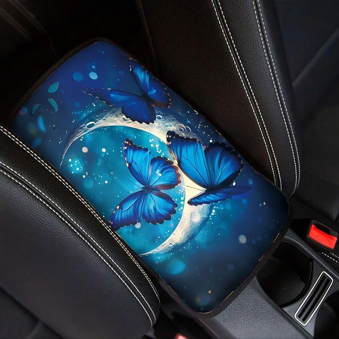Biyejit Car Center Console Armrest Cushion Cover Pad Car Interior Decor Accessories Universal Fit for Sedan, Truck, SUV