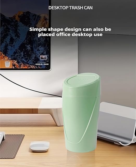 Car Trash Can Bin with Lid - 2 Packs Car Trash Bin-Car Trash Can Cup Holder-Mini Trash Garbage Can with 30pcs Small Trash Bags-Car Organizer Storage for Front Back Seat Accessories (Green)