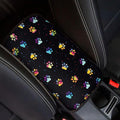 Dog Paw Print Car Center Console Cover Soft Protector Armrest Console Cover Car Center Console Cover Accessories Universal Fit Most Cars Women Men