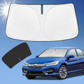 ZOIBV for Honda Accord 9th Gen 2013-2017 Sun Shade Sunshade Windshield Cover, 4-Layer Front Window Shade Custom Fit Accord Sun Visor Shield 240T Foldable Shade Blocks UV Rays Cooler Car Accessories