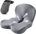 Back and Seat Cushion, Trucker Seat Cushions for Long Sitting, Car seat Cushion with Back Support, Seats Cushions for Lumbar Pain and Supporting The HIPS, Trucker Essentials (F)