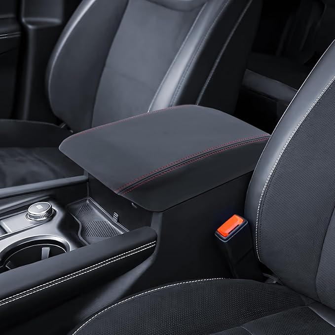 Armrest Cover for 2025 2024 2023 2022 2021 2020 Ford Explorer Accessories Center Console Middle Lid Pad Protector for Car Elbow Rest