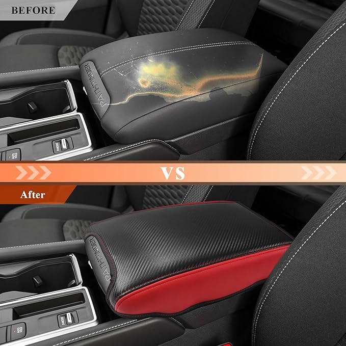 CDEFG for Nissan Pathfinder 2022-2025 2026 Center Console Cover Armrest Box Cover for Pathfinder (S, SV, SL, Rock Creek, Platinum) Accessories Console Arm Rest Protector