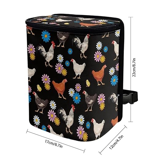 Cute Chicken Car Trash Can Leak Proof Hanging Garbage Bin for Back Seat Easy Installation Car Garbage Cans Cars Interior Accessory Universal Fit for Cars Truck Van SUV