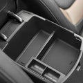 EDBETOS Seltos Center Console Organizer Compatible with KIA Seltos 2020 2021 2022 2023 2024 2025 Accessories Armrest Box Insert Tray Secondary Storage Pallet ABS Plastic Material, Black