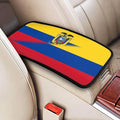 Colombia Colombian Ecuador Ecuadoran Flag Auto Center Console Armrest Cover Car Handrail Box Cushion Pad Mat Universal Fit Most Vehicle Sedan Truck SUV Soft Comfort Decor Accessories