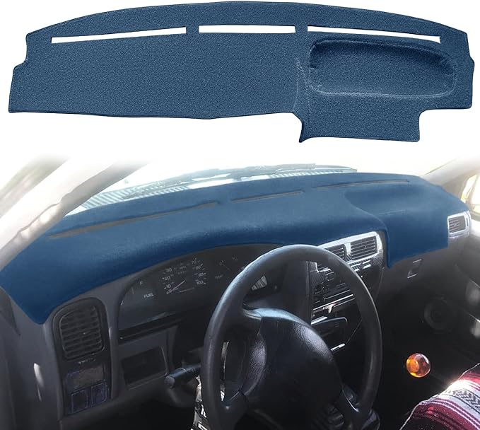 Dash Cover Mat Custom Fit for 1994-1997 Nissan Hardbody D21 Pickup Truck / 1994 1995 Pathfinder, Dashboard Cover Pad Carpet Protector F137(Navy Blue)