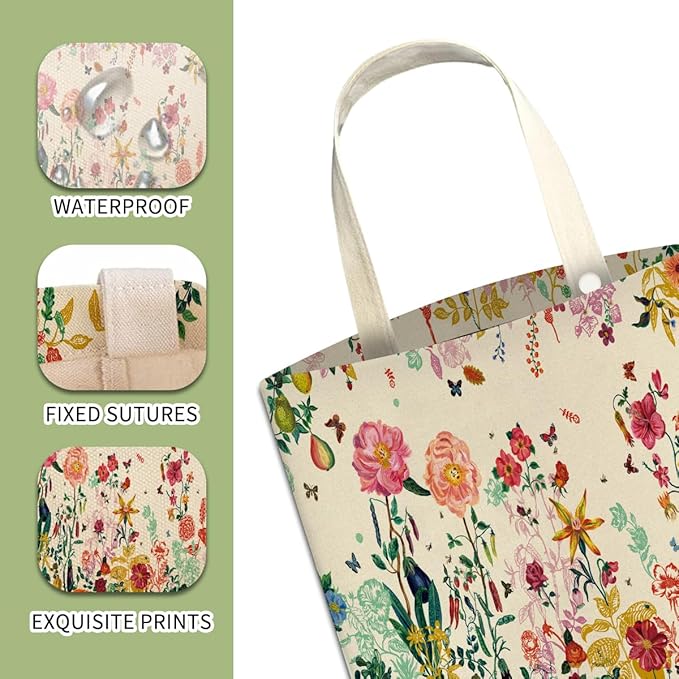 ABUIFDK Car Trash Can, Boho Chic Style, Cute Car Organizer, 6L Capacity, Colorful Boho Flowers